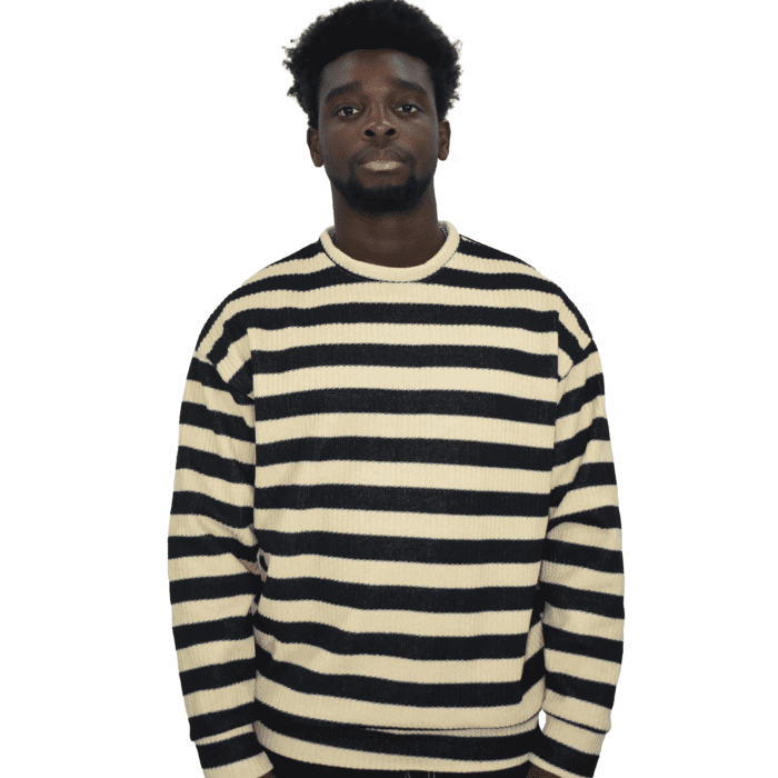 Jersei rayas Beige & Negro