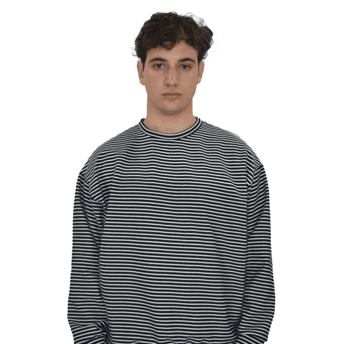 Sudadera Azul marino & Blanco Rayas